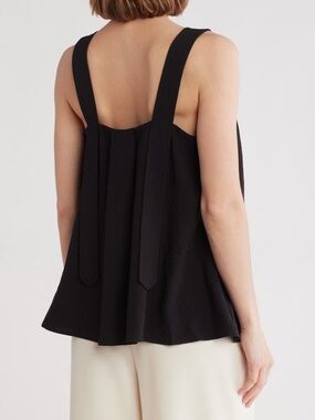 Patrizia Luca Black Strappy A-Line Camisole